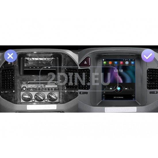 MITSUBISHI Pajero - 9.7" МУЛТИМЕДИЯ / Навигация android 16